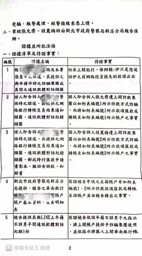 台北地檢署起訴書